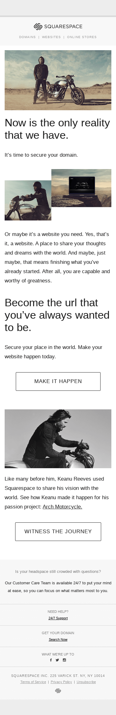 Keanu Reeves believes you can make it happen