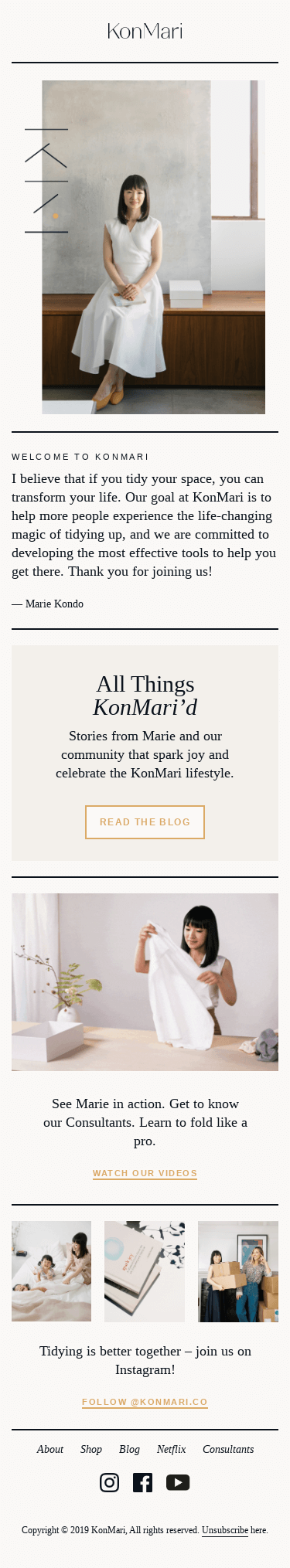 KonMari English Mailing List: Subscription Confirmed
