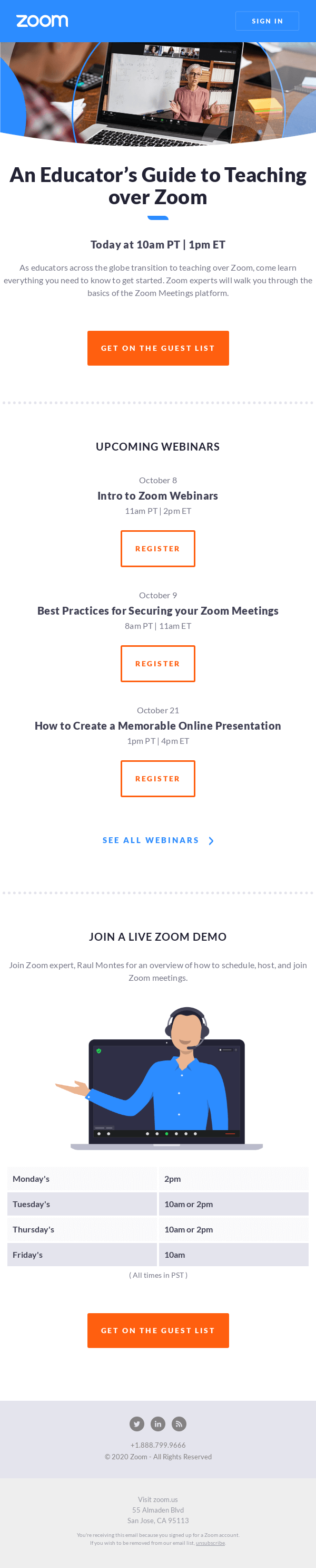 Last Call: An Educator’s Guide to Teaching over Zoom