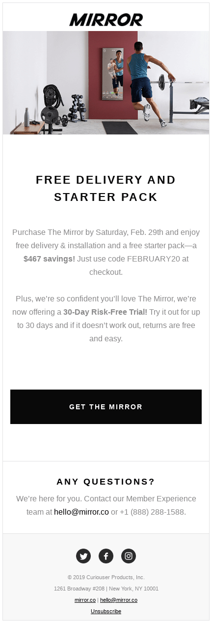 Last Chance For Free Delivery & Installation ($467 value)! 