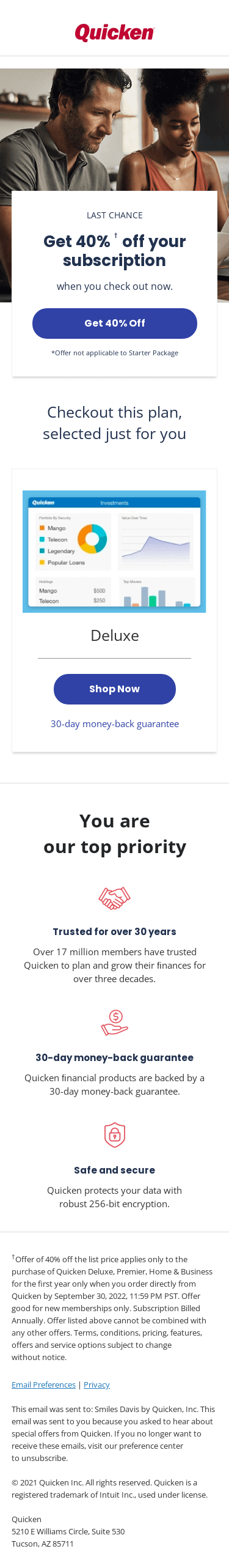 Last chance to lock in 40% off