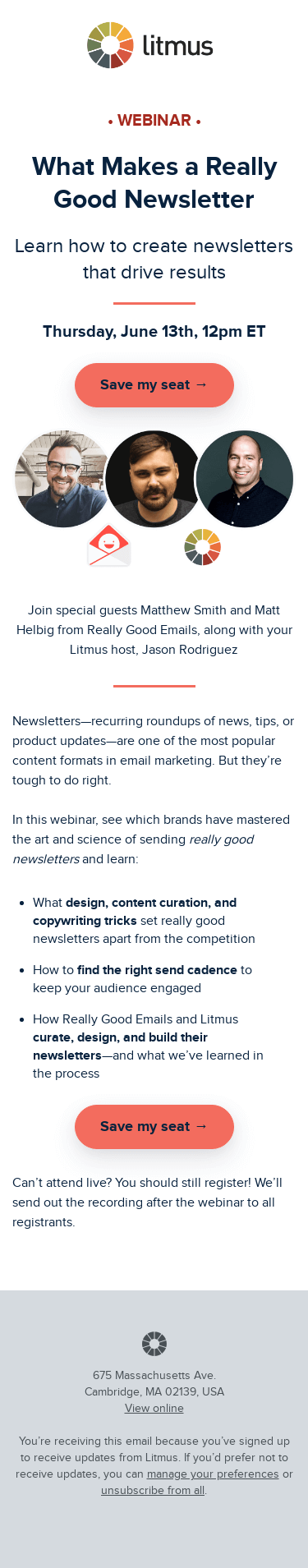Last chance to register for Thursday’s webinar