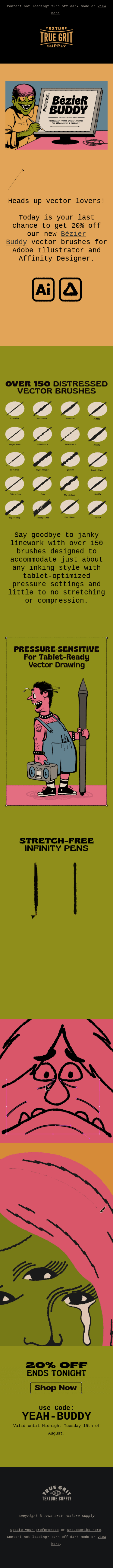 📣 Last chance to save on vector brushes