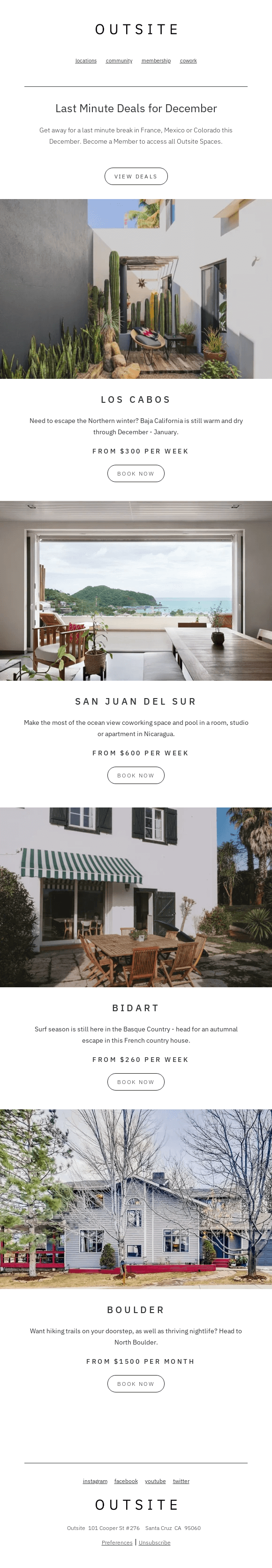 Last Minute Deals | December 2021