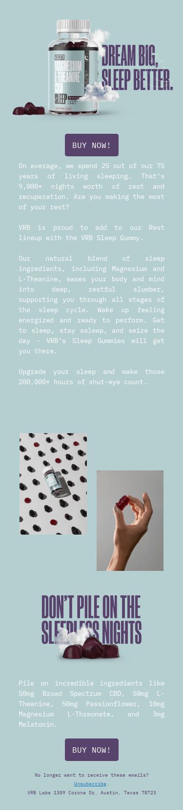 Launching VRB Sleep Gummies: Elevate Your Sleep Game!