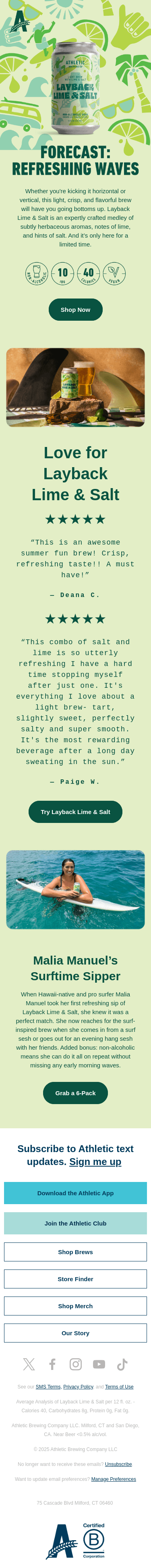 Layback Lime & Salt is here! 🍺 🏄‍♀️
