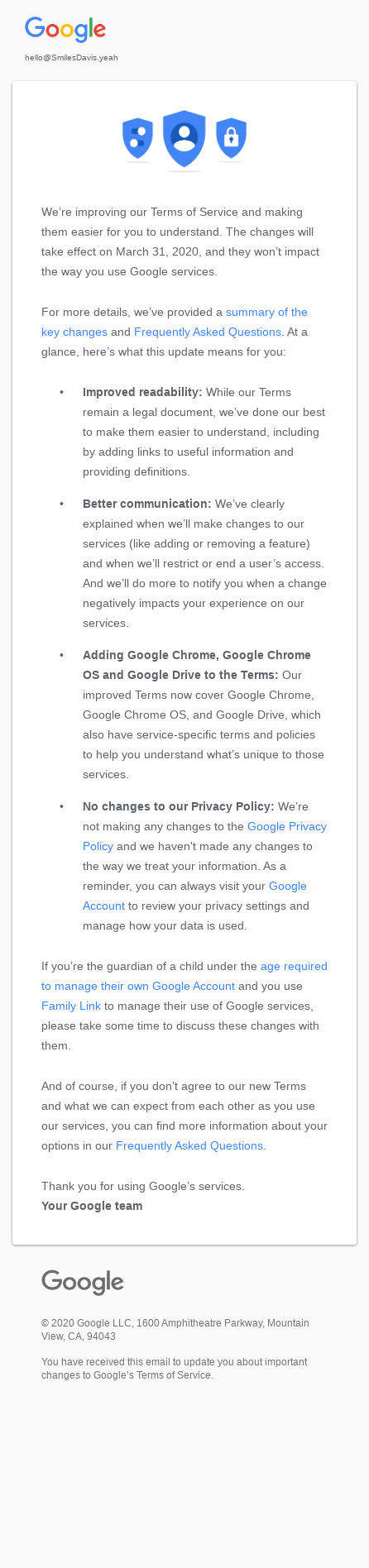 Learn more about our updated Terms of Service