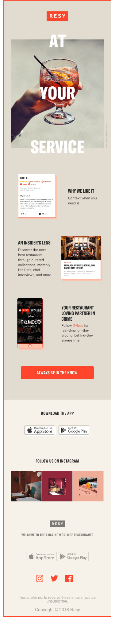 Let Resy be your guide