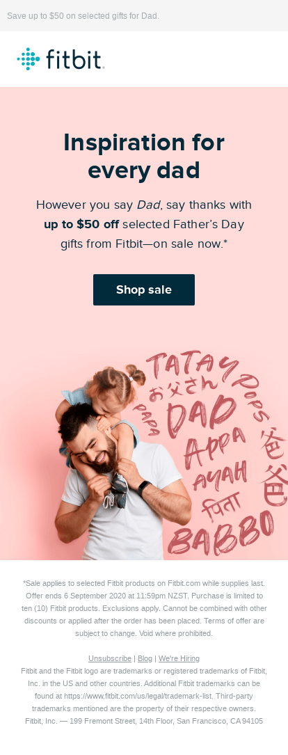 Let the Father’s Day Sale begin!