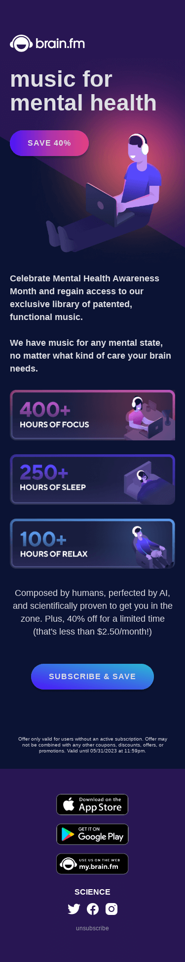 Level-up your self-care with brain.fm (for 40% off!)