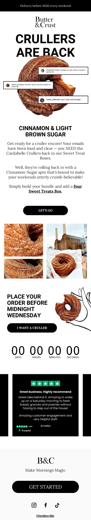 Limited Edition: Cinnamon Sugar Crullers 😍