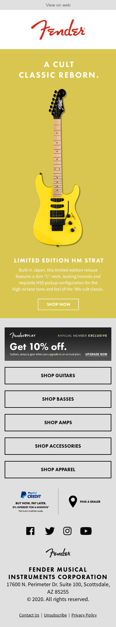 Limited Edition HM Strat