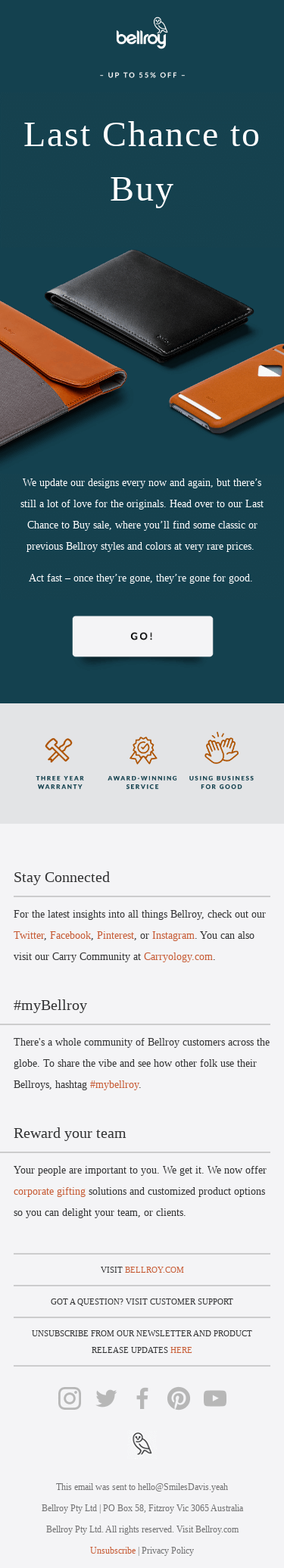 Limited pieces. Rare prices. Shop our Last Chance to Buy event!