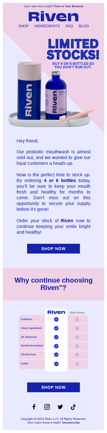 🚨 LIMITED STOCKS - Get more bottles now!