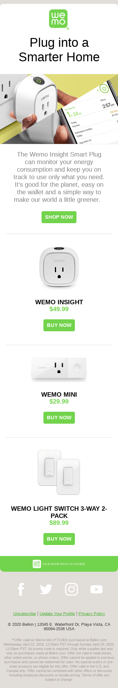 Live a Little Greener with Wemo