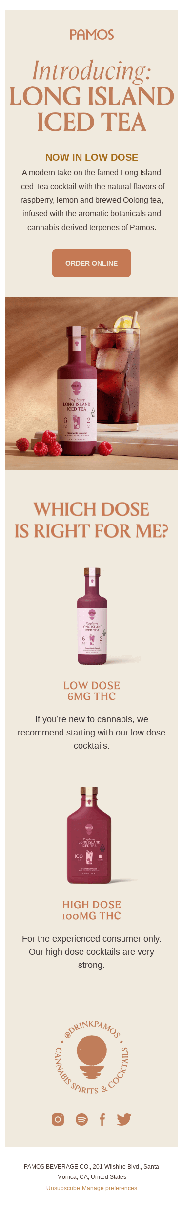 Long Island Iced Tea – Now in low dose