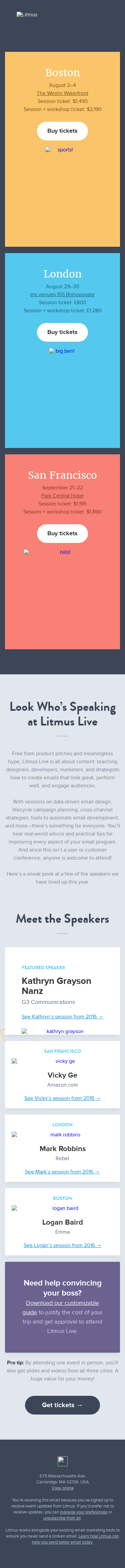 Look who’s speaking at Litmus Live