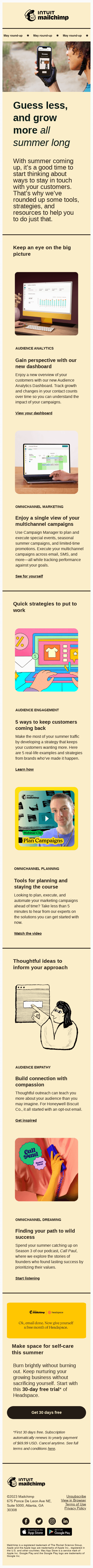 Mailchimp Monthly: planning your summer campaigns