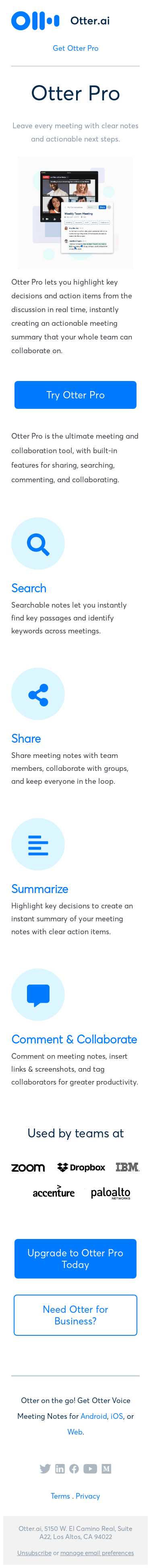 Make every meeting high impact with Otter Pro