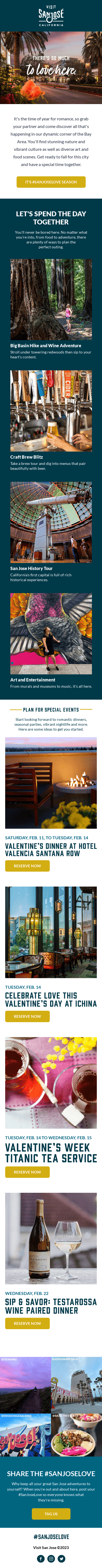 Make This Your Month To Fall in Love With San Jose