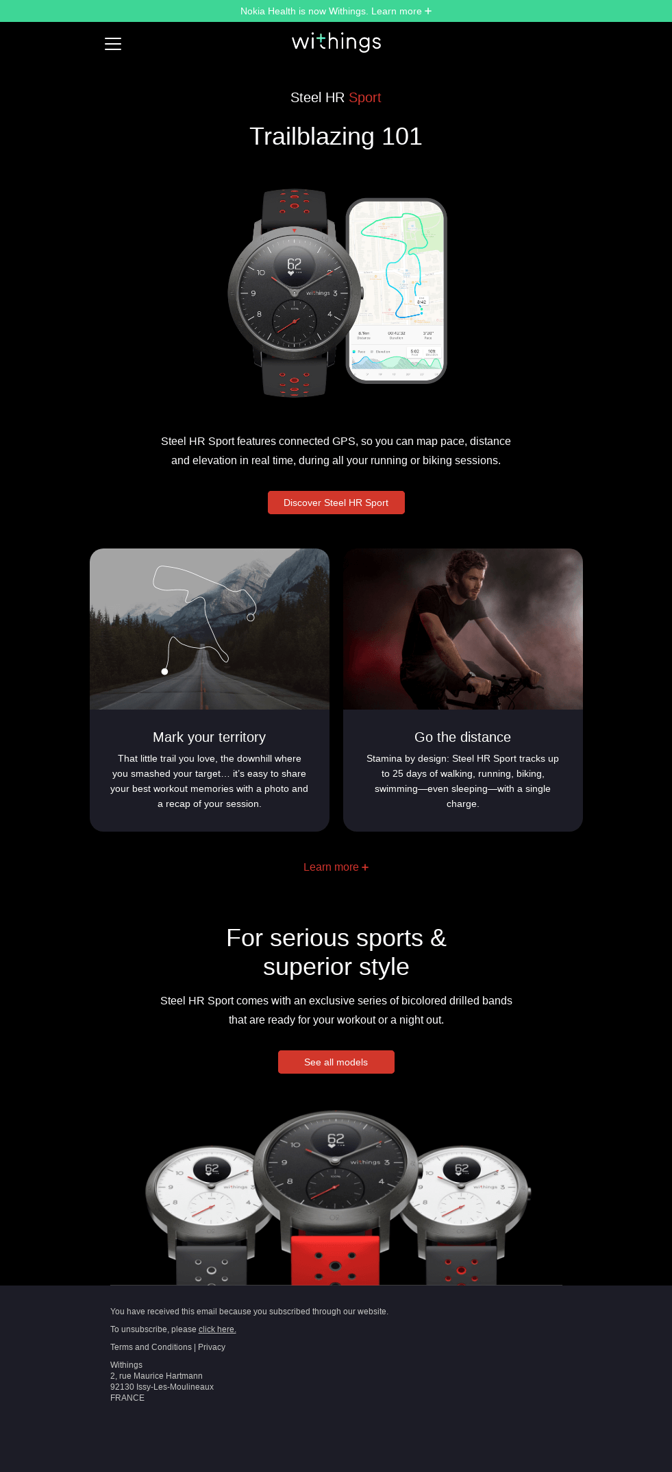 Map your adventures with Steel HR Sport