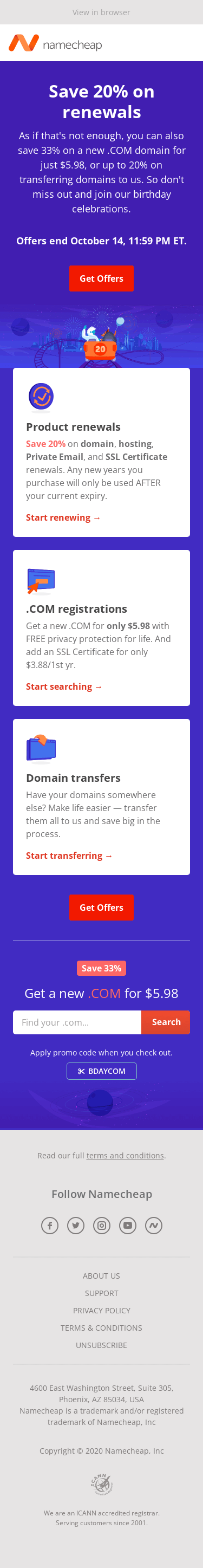 Smiles Davis — It's time to save 20% on your renewals