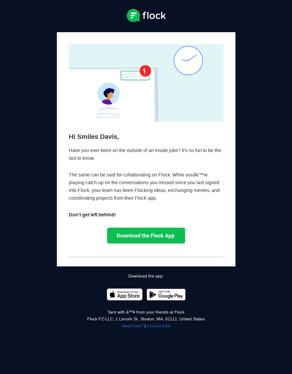 Smiles Davis, you’re missing conversations