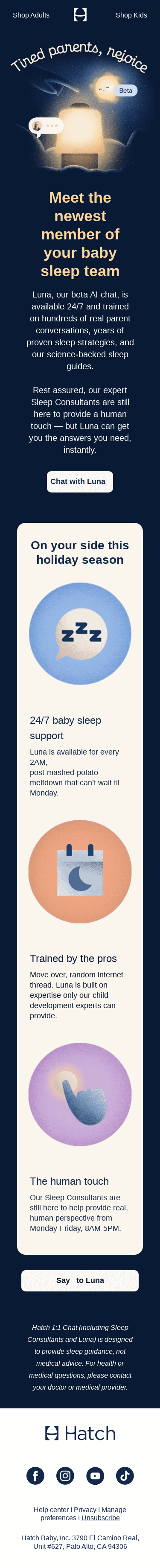 Meet Luna, our beta AI chat