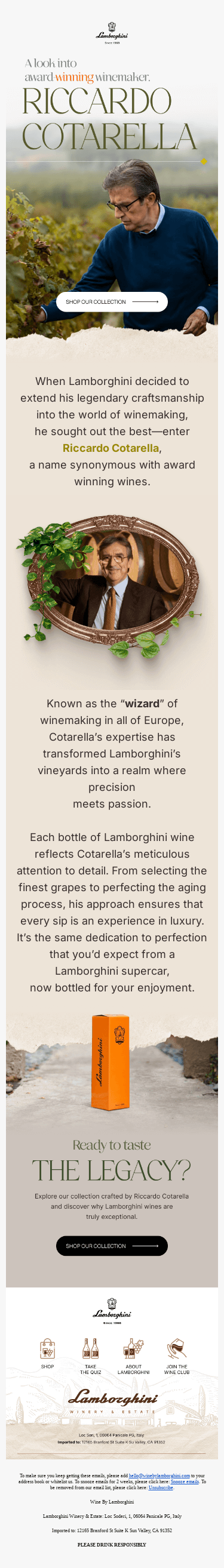 Meet the Master Behind Lamborghini’s Award-Winning Wines