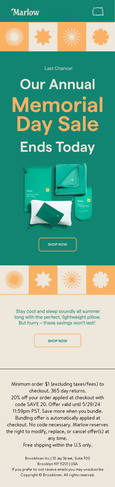 Memorial Day Sale Ends Today!