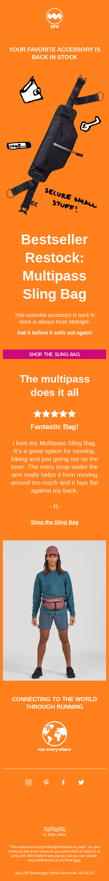 Midnight Sling Bags — Back in Stock