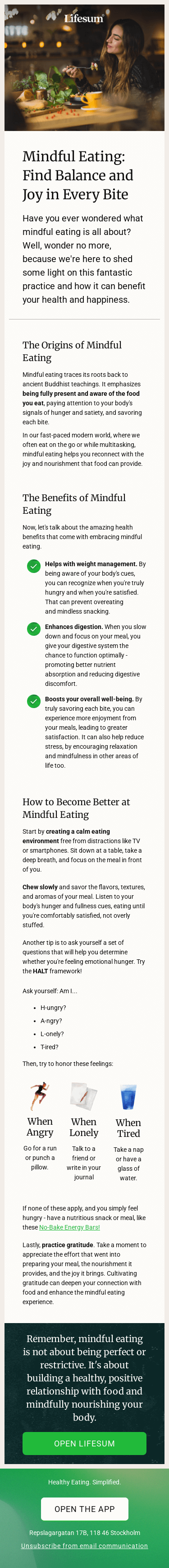 Mindful Eating: Find Balance and Joy in Every Bite