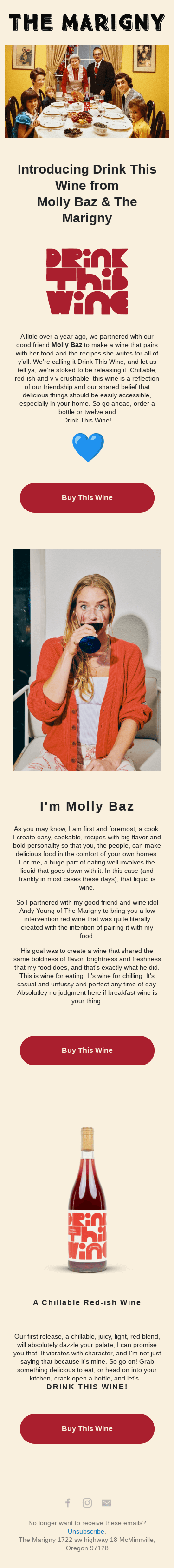 Molly Baz x The Marigny = Drink What?🍷