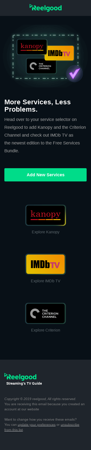 More Services, Less Problems