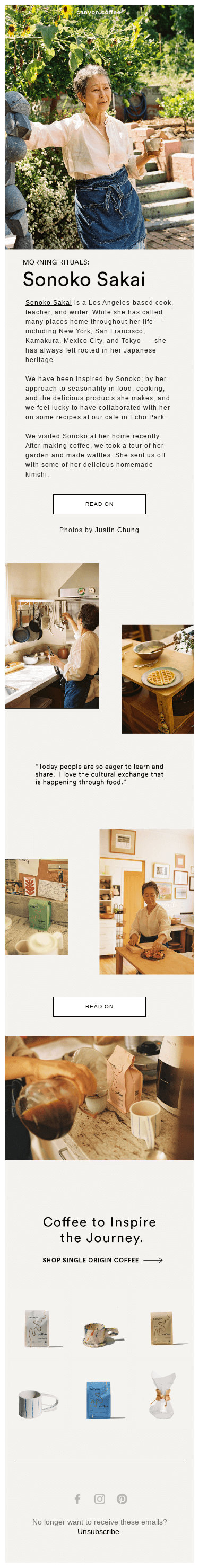 Morning Rituals: Sonoko Sakai