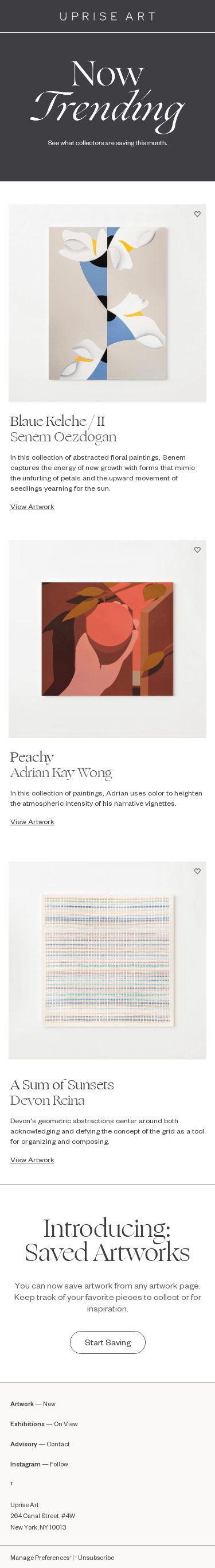 Most saved artworks.