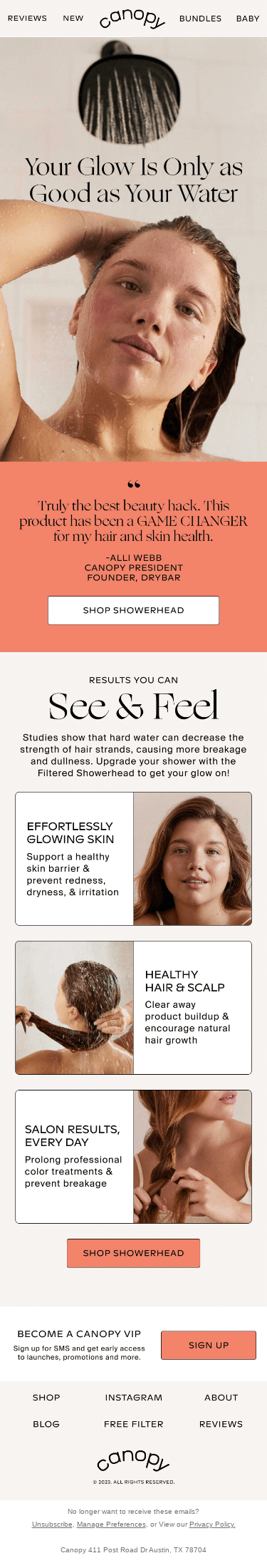 🚿 "My hair has never looked better!"