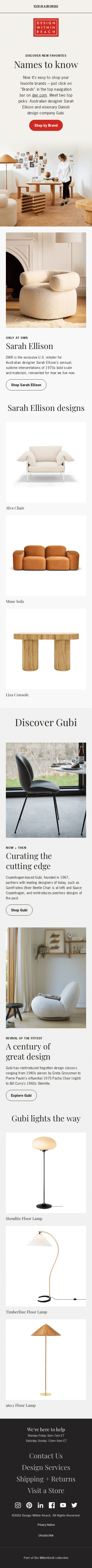 Names to know: Discover new + favorite brands at DWR