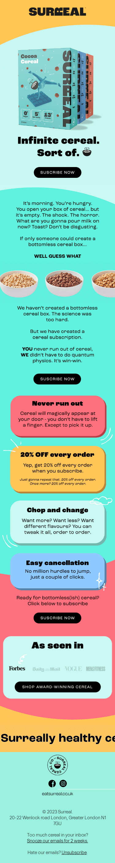 🥄 Never-ending cereal