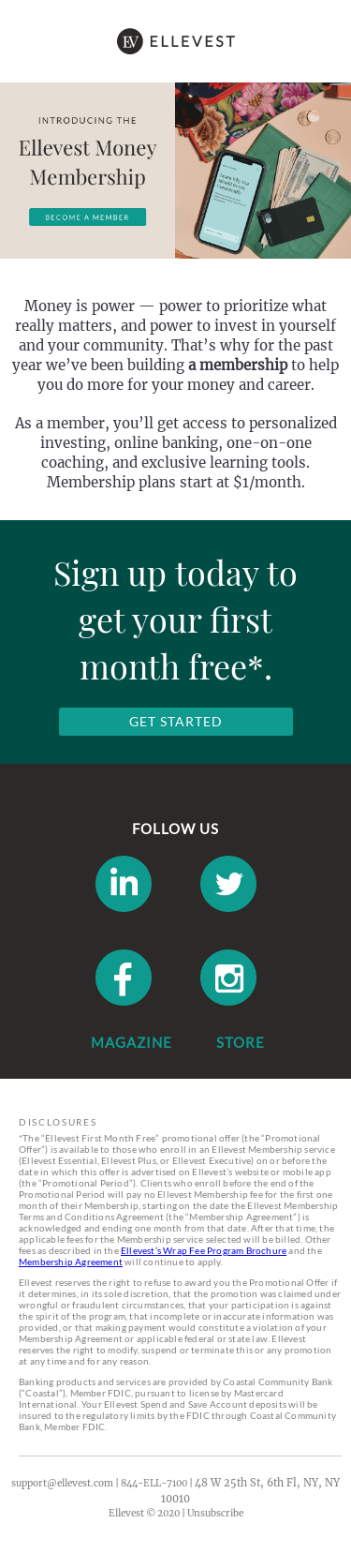 New at Ellevest! A Money Membership