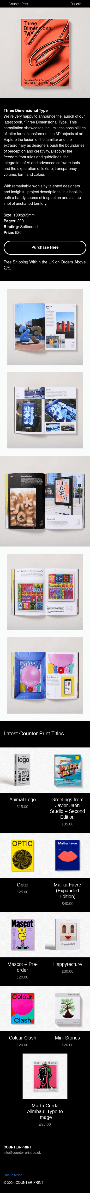 New Book – Three Dimensional Type