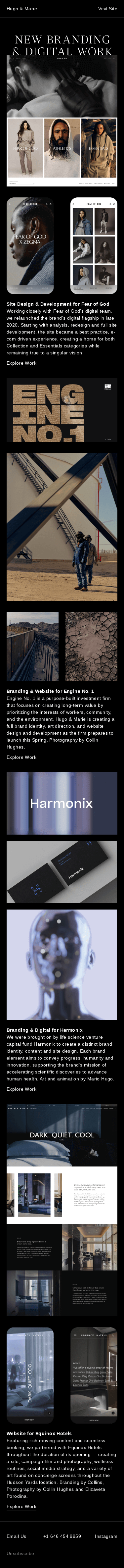 New Branding & Digital Work