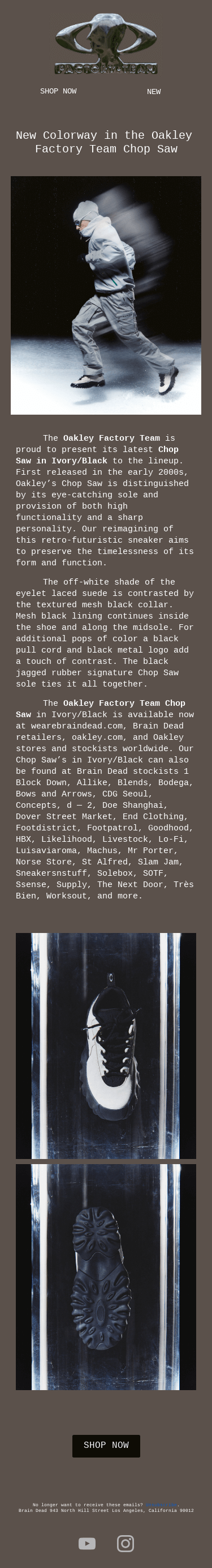 New Colorway in the Oakley Factory Team Chop Saw