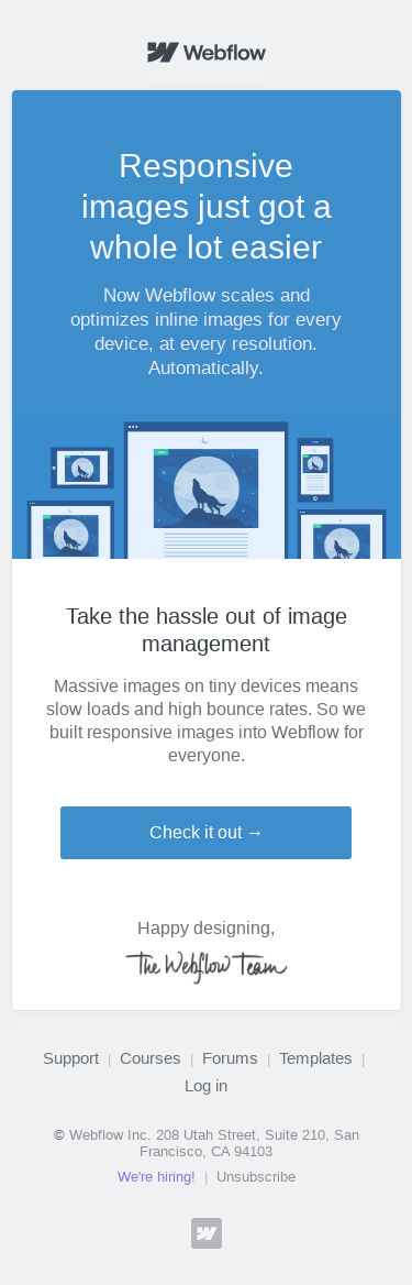 New feature responsive images