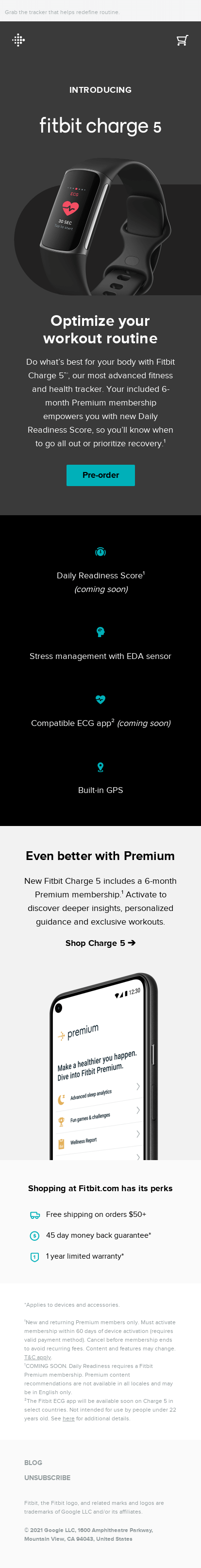 New Fitbit Charge 5—pre-order yours today
