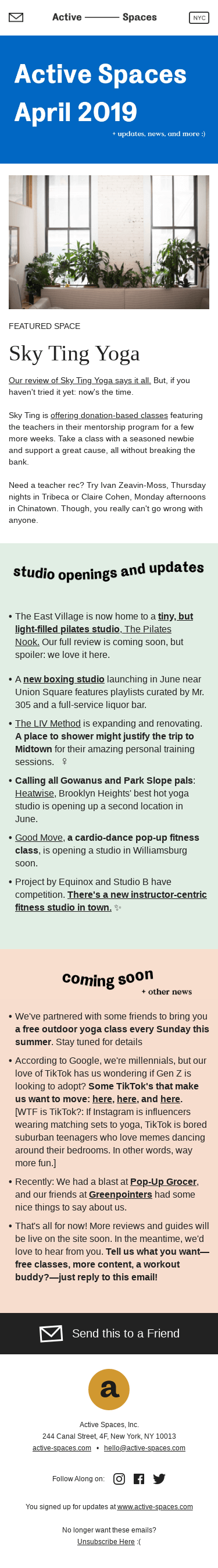 New Fitness Studios You Should Know About