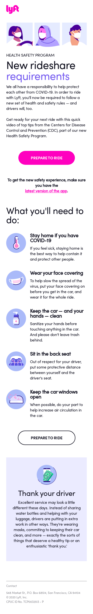 New health & safety requirements for riders