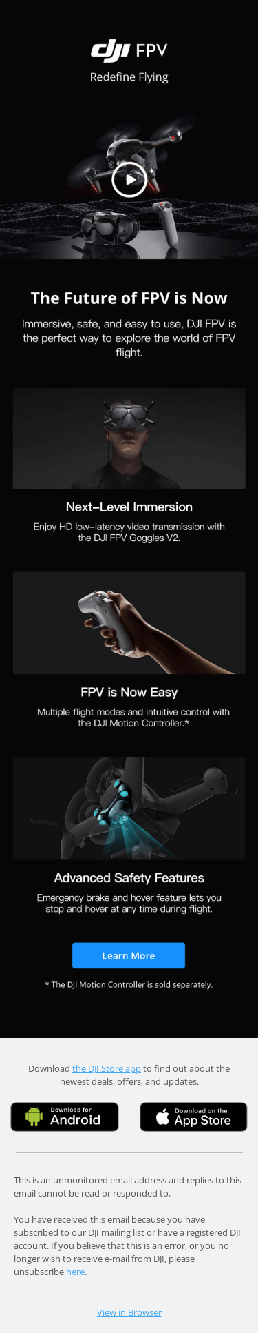 NEW: Introducing the DJI FPV Drone