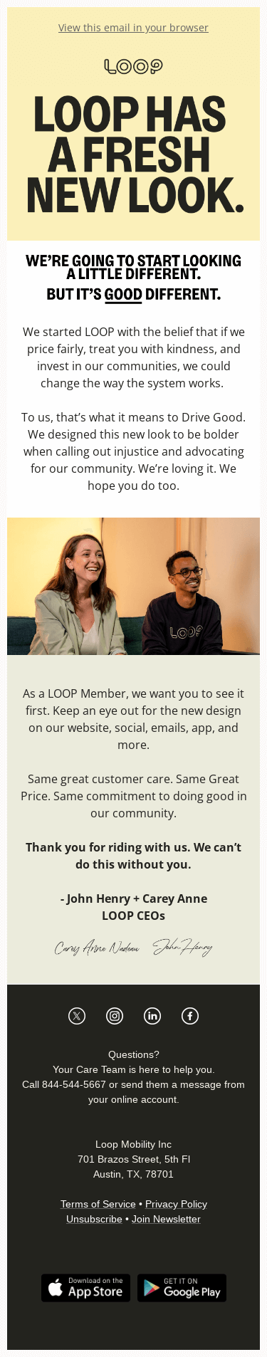 New Look. Same LOOP.