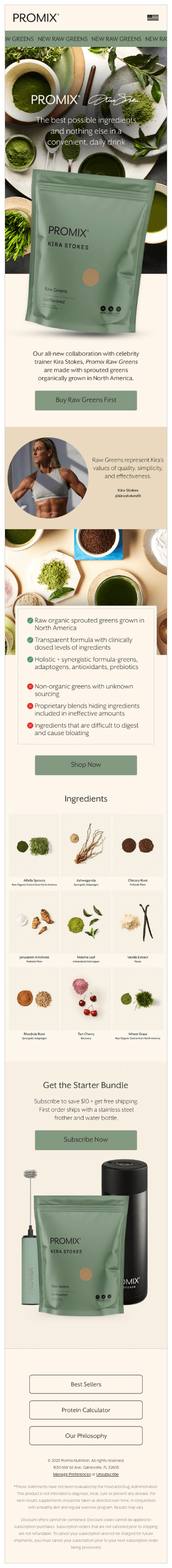 New: Raw Greens 🥬